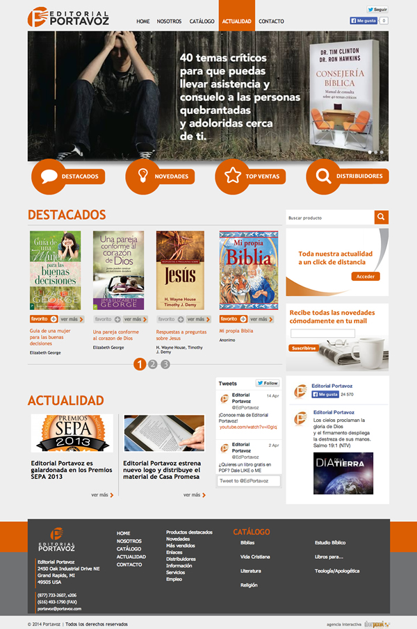 Nuevo sitio web de Editorial Portavoz
